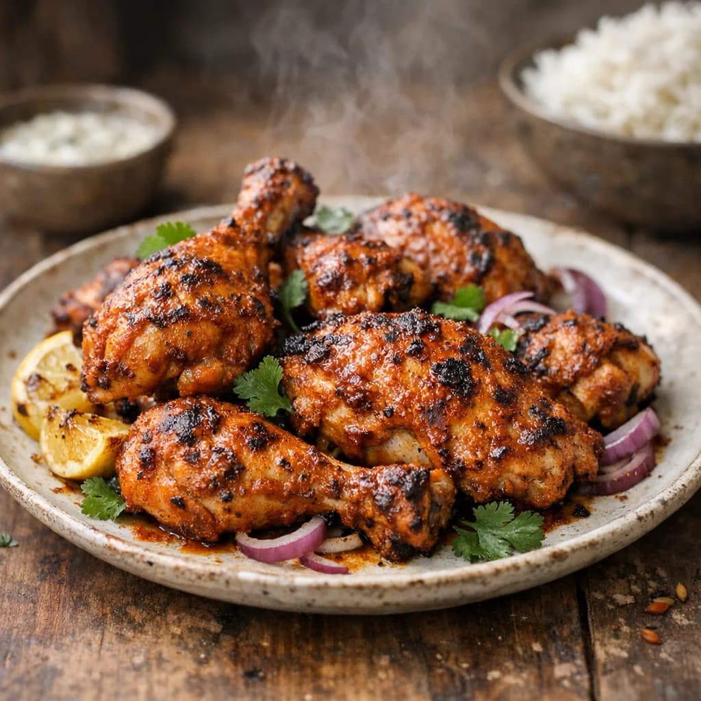 Spiced Baked Chicken with Yogurt Marinade recipe