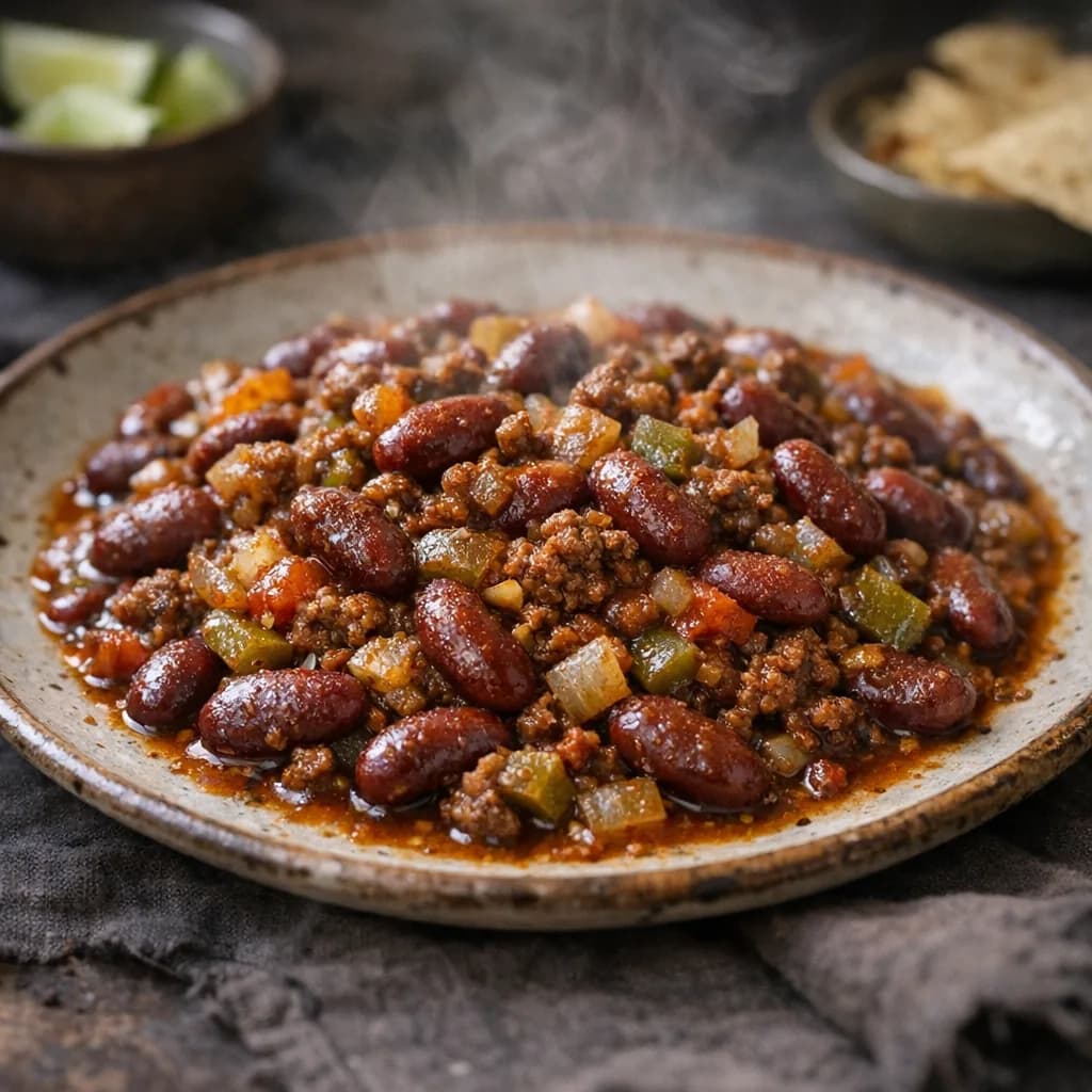 Spiced Bean and Beef Stew recipe