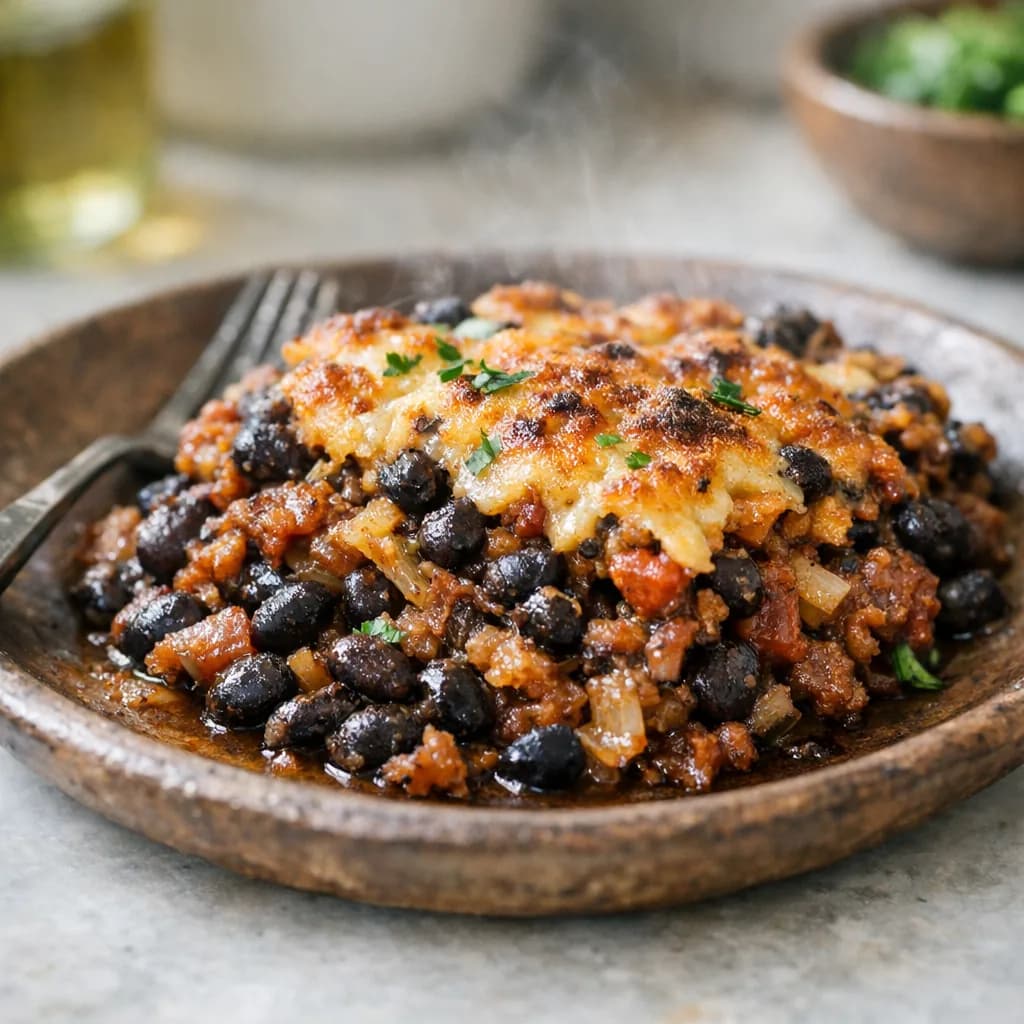 Spiced Beef and Black Bean Bake recipe