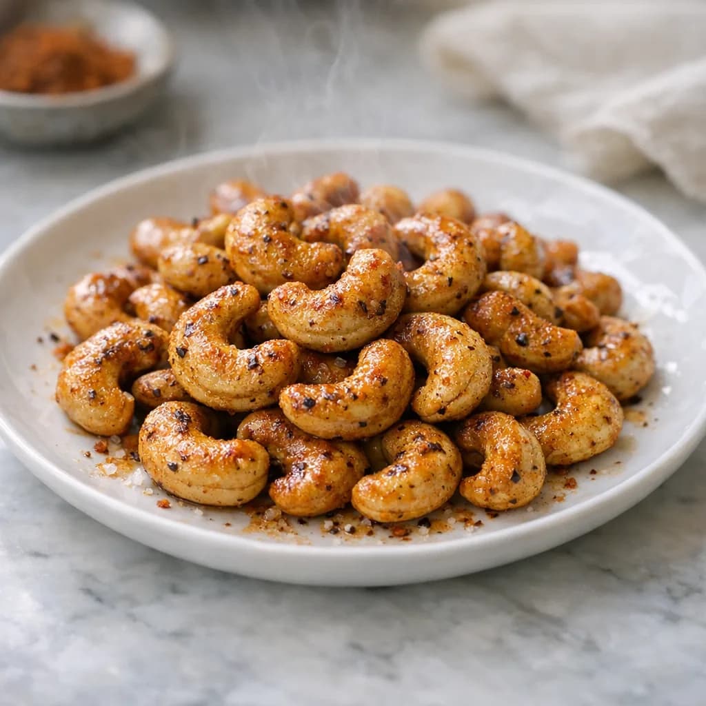 Spiced Buttered Cashews Microwave Method recipe