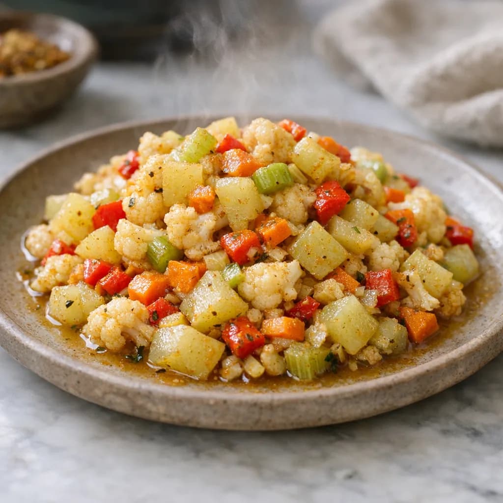 Spiced Chayote and Vegetable Relish recipe
