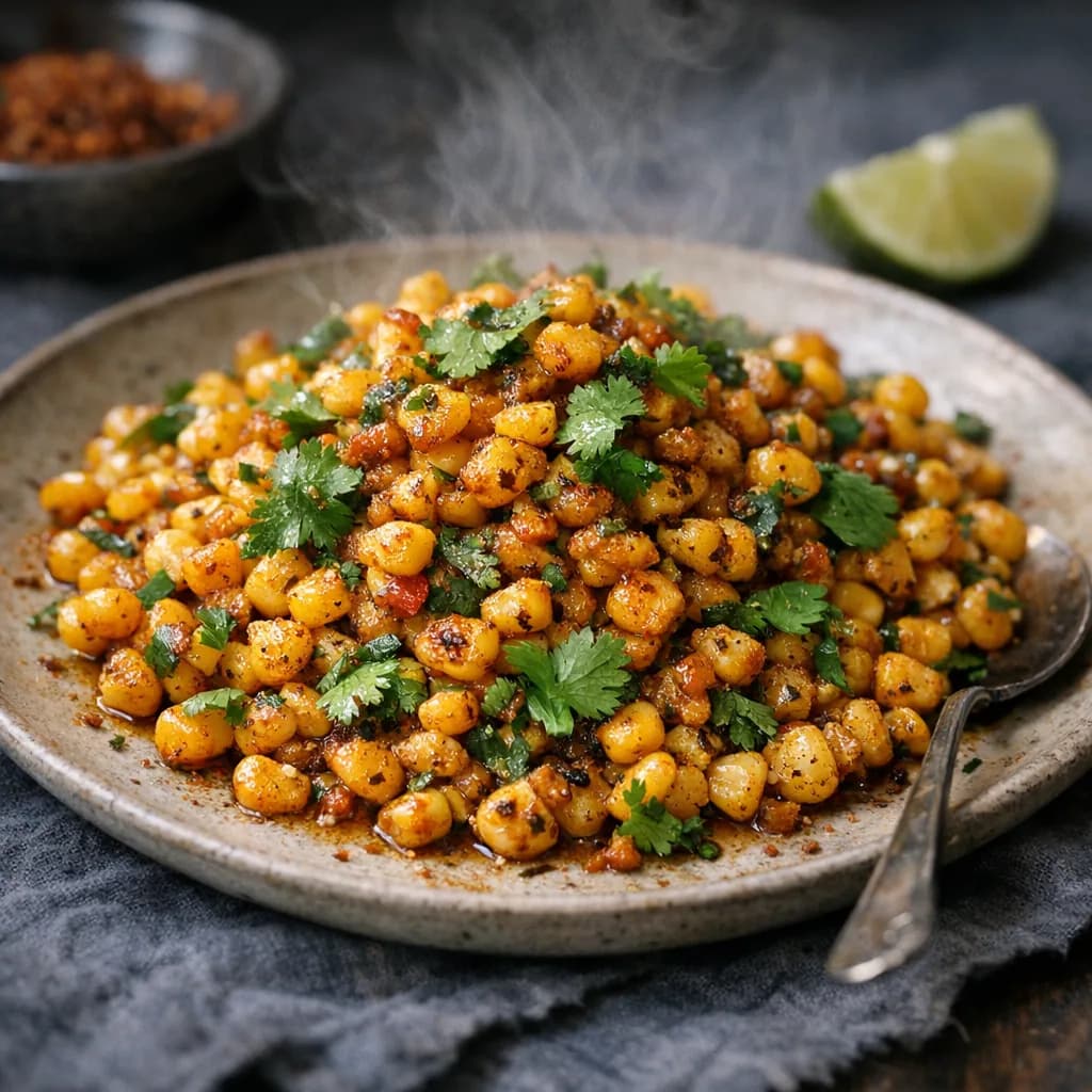Spiced Corn with Fresh Cilantro recipe