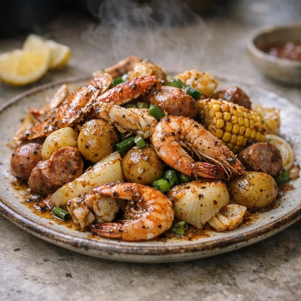 Spiced Seafood Boil Dinner recipe