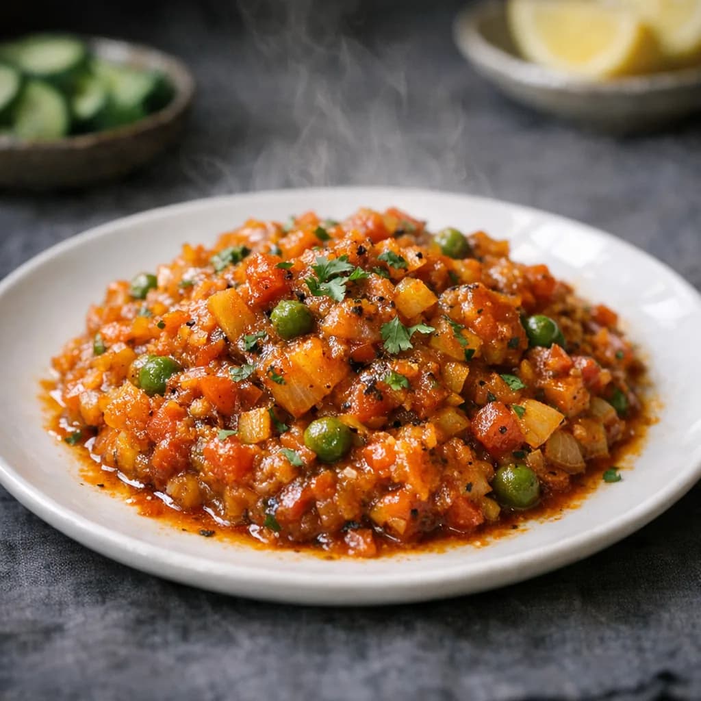 Spiced Vegan Dip with Vegetables recipe
