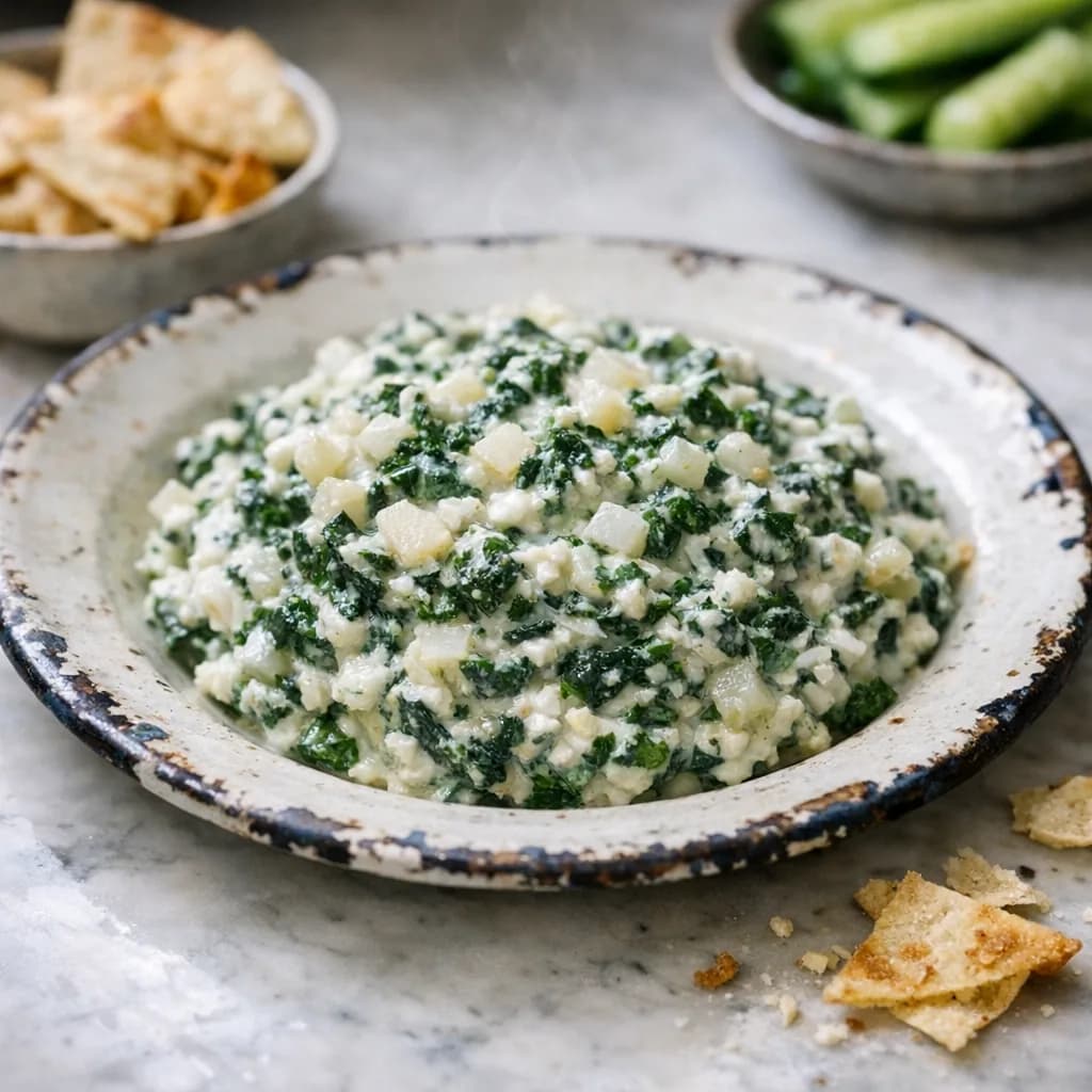 Spinach and Water Chestnut Dip recipe