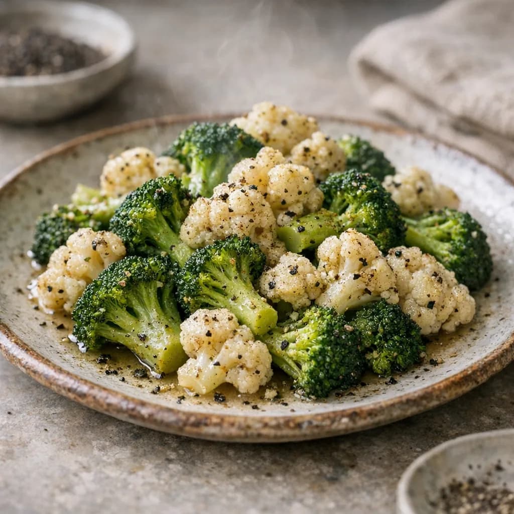 Steamed Broccoli with Jain Seasoning recipe