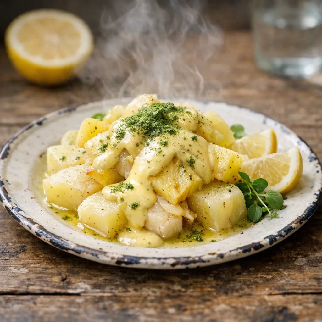 Steamed Snapper with Pineapple and Hollandaise recipe