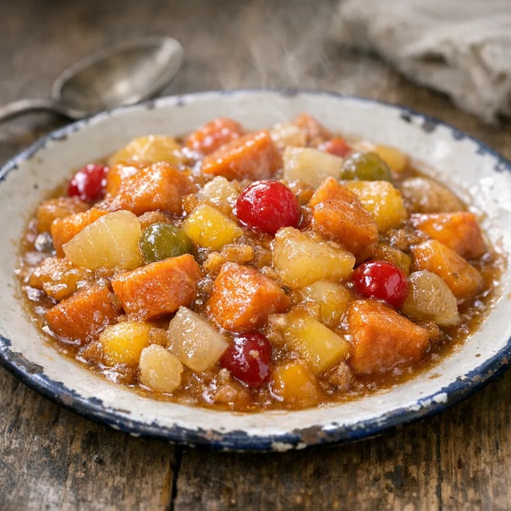Sweet Potato and Fruit Bake recipe