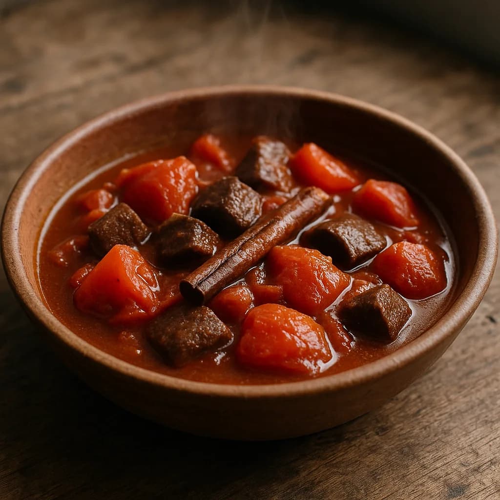 Sweet Tomato and Beef Heart Stew recipe