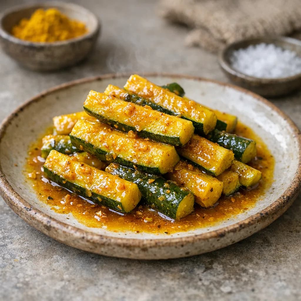 Sweet Turmeric Pickle Sticks recipe