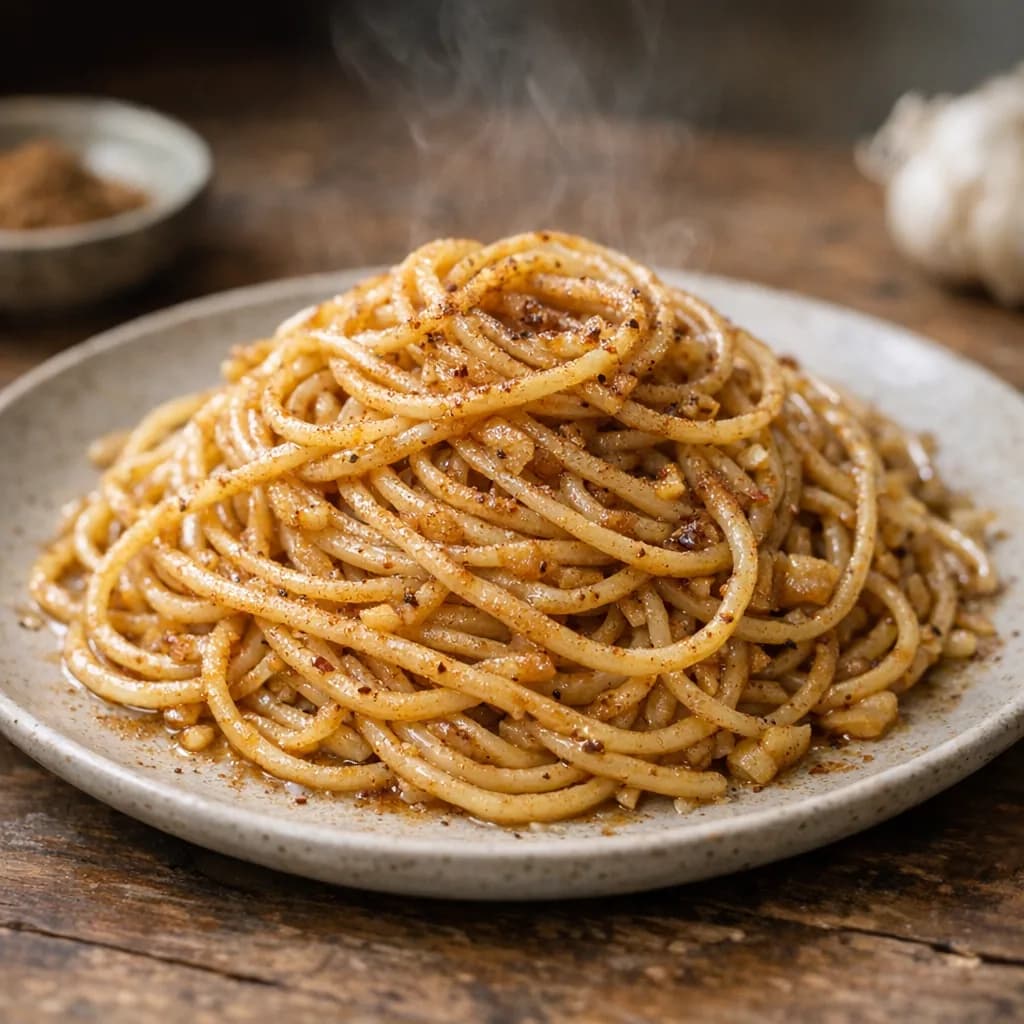 Sweet Vegetarian Spaghetti recipe