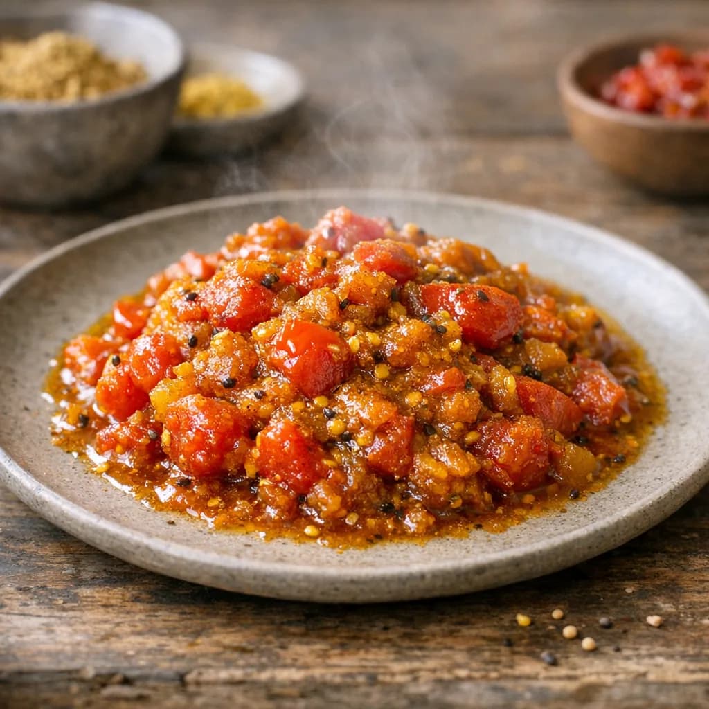 Tangy Tomato Mustard Relish recipe