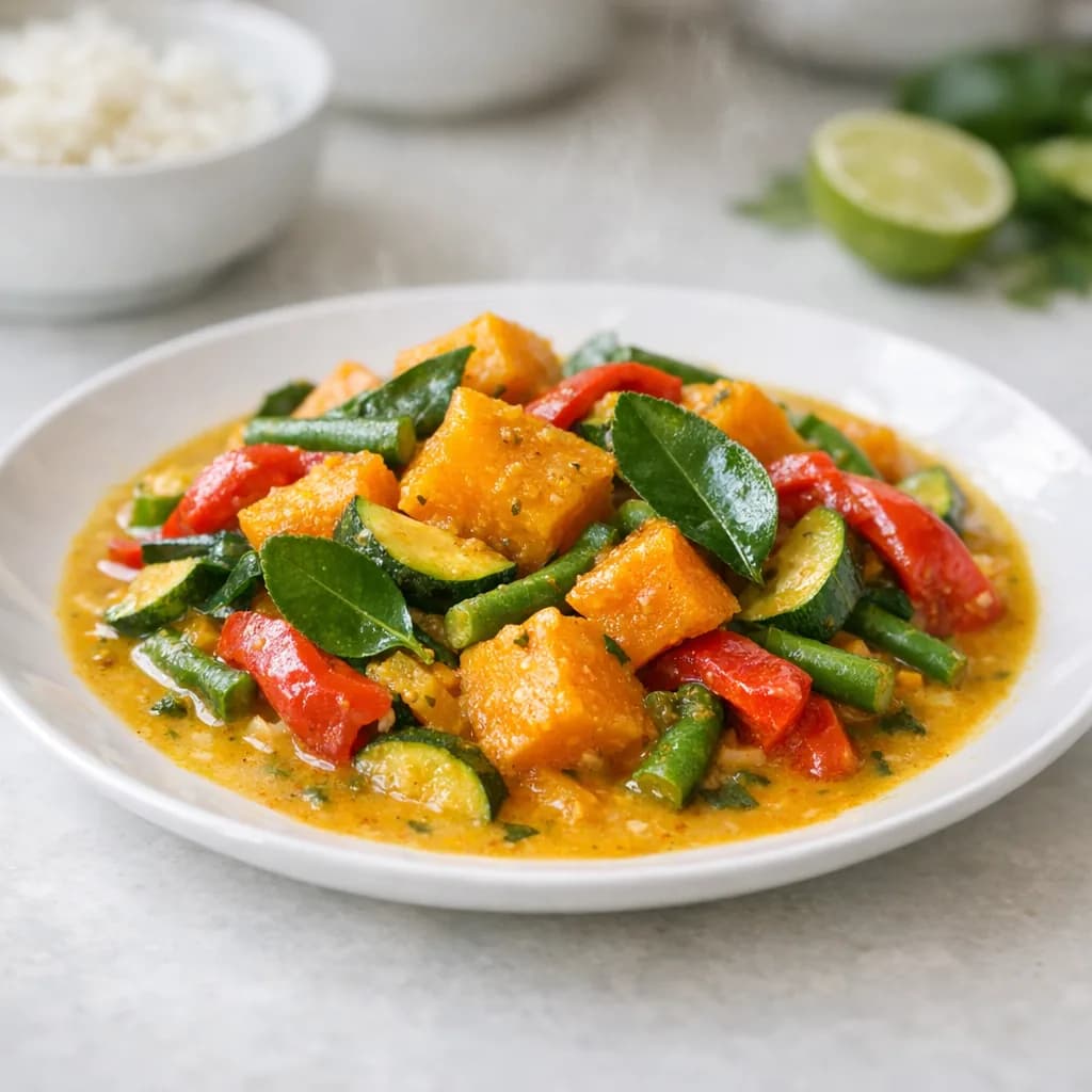 Thai Pumpkin and Vegetable Curry recipe