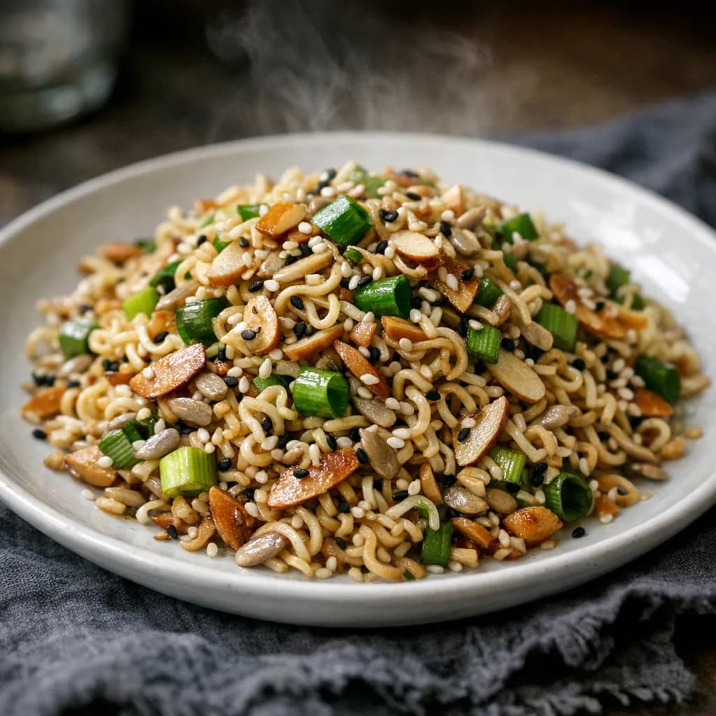 Toasted Almond Ramen Salad recipe