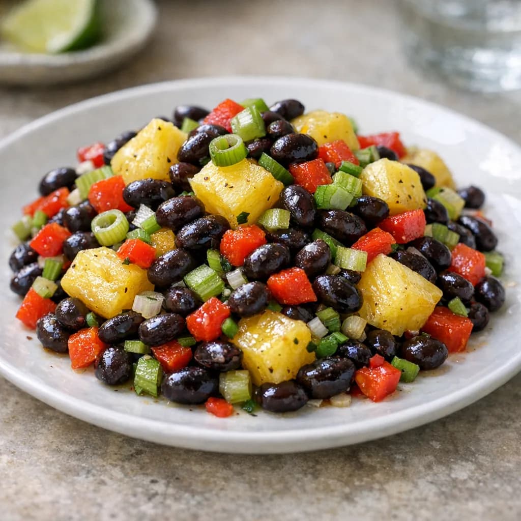 Tropical Black Bean and Pineapple Salad recipe
