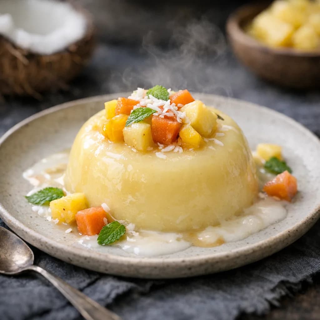 Tropical Fruit Pudding Delight recipe