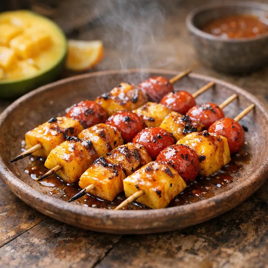 Tropical Prawn and Scallop Skewers recipe