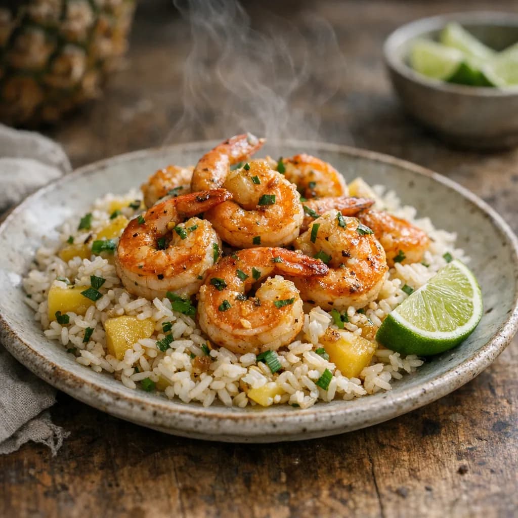 Tropical Shrimp Coconut Rice recipe