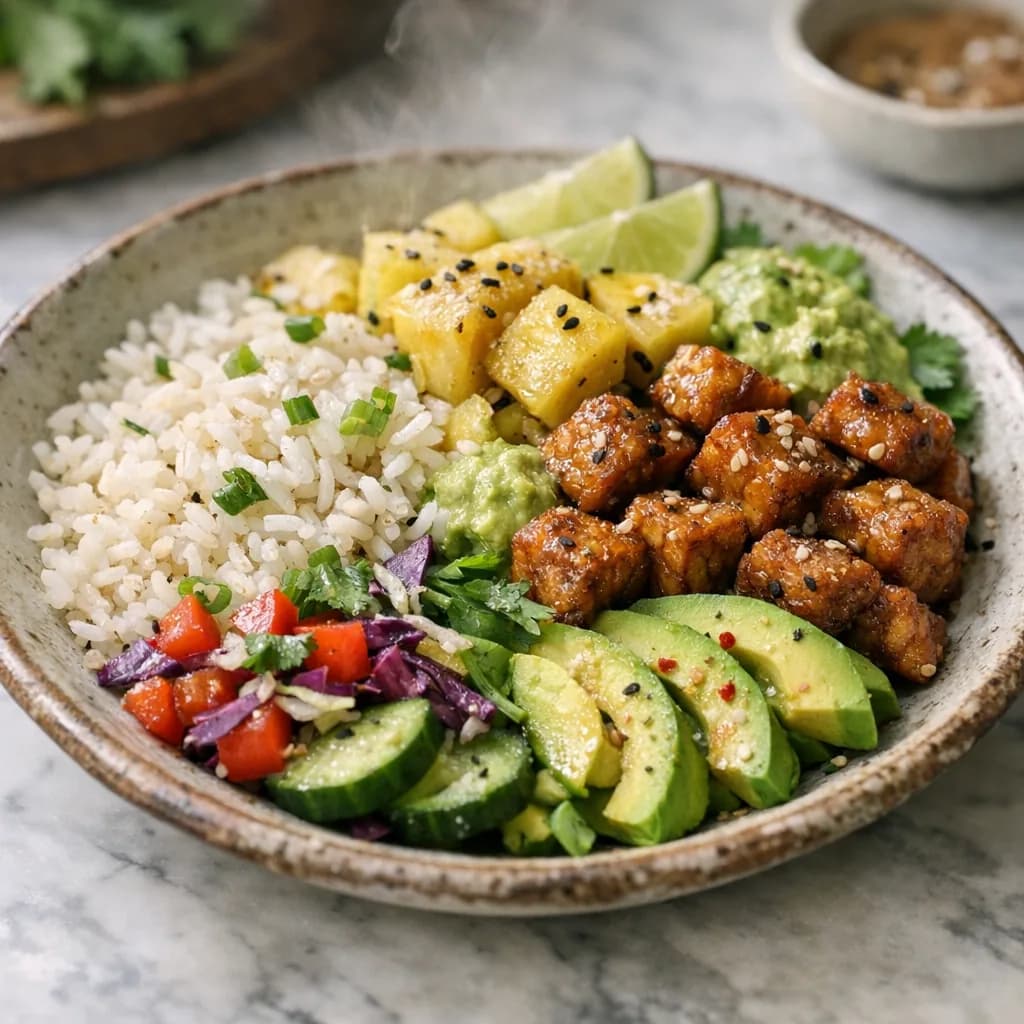 Tropical Vegan Rice Bowl recipe