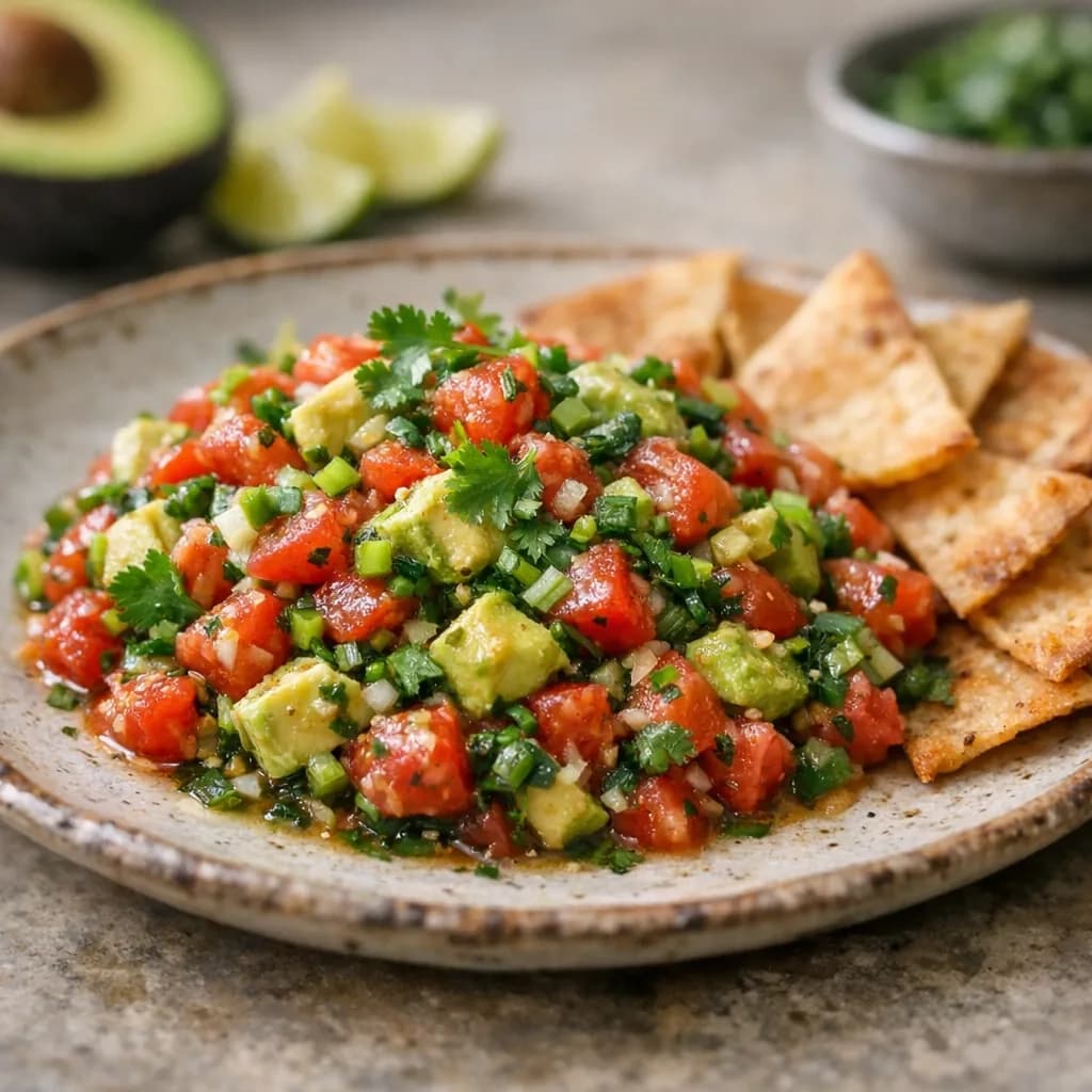 Vegan Avocado-Tomato Dip recipe