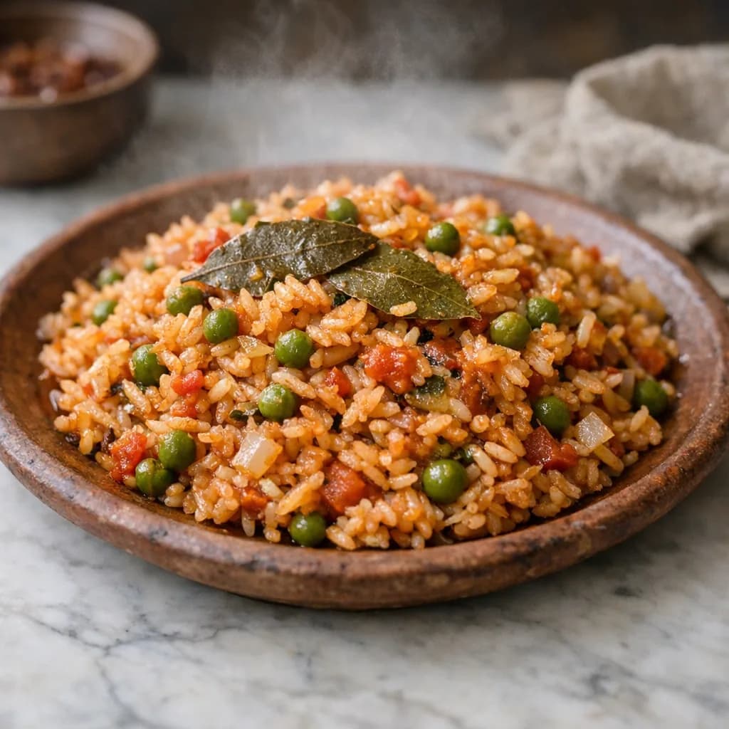 Vegan Cape Verdean Rice with Peas recipe
