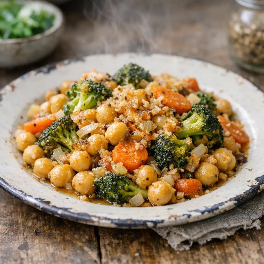 Vegan Chickpea and Broccoli Bake recipe