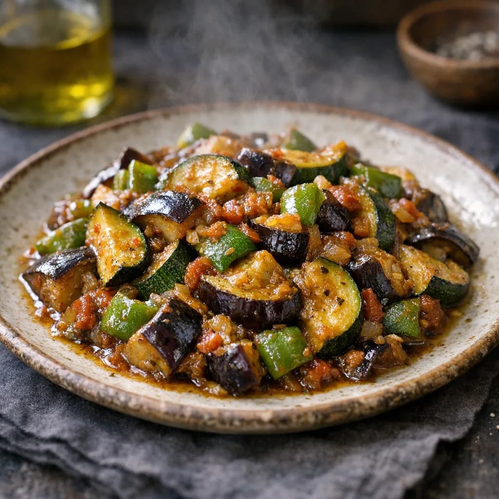 Vegan Zucchini and Eggplant Medley recipe