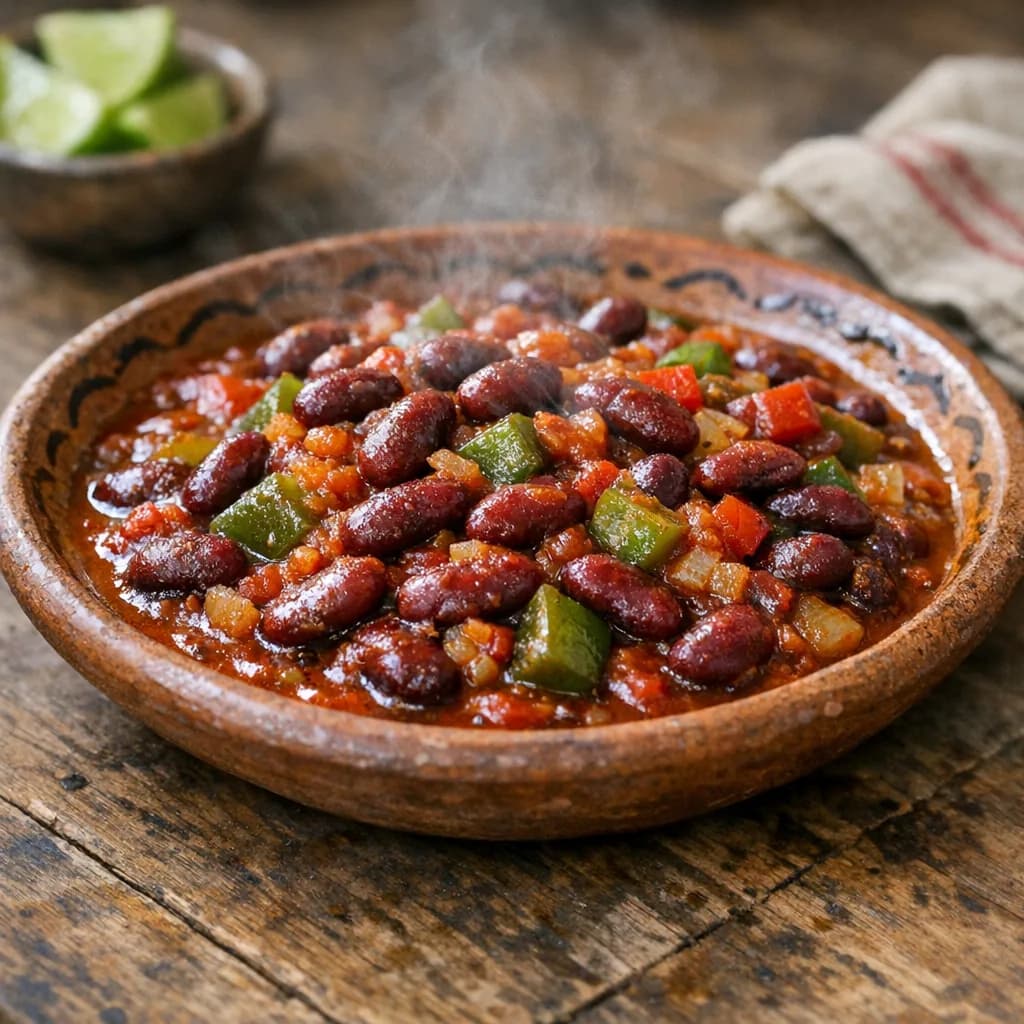 Vegetarian Chili with Beans and Peppers recipe