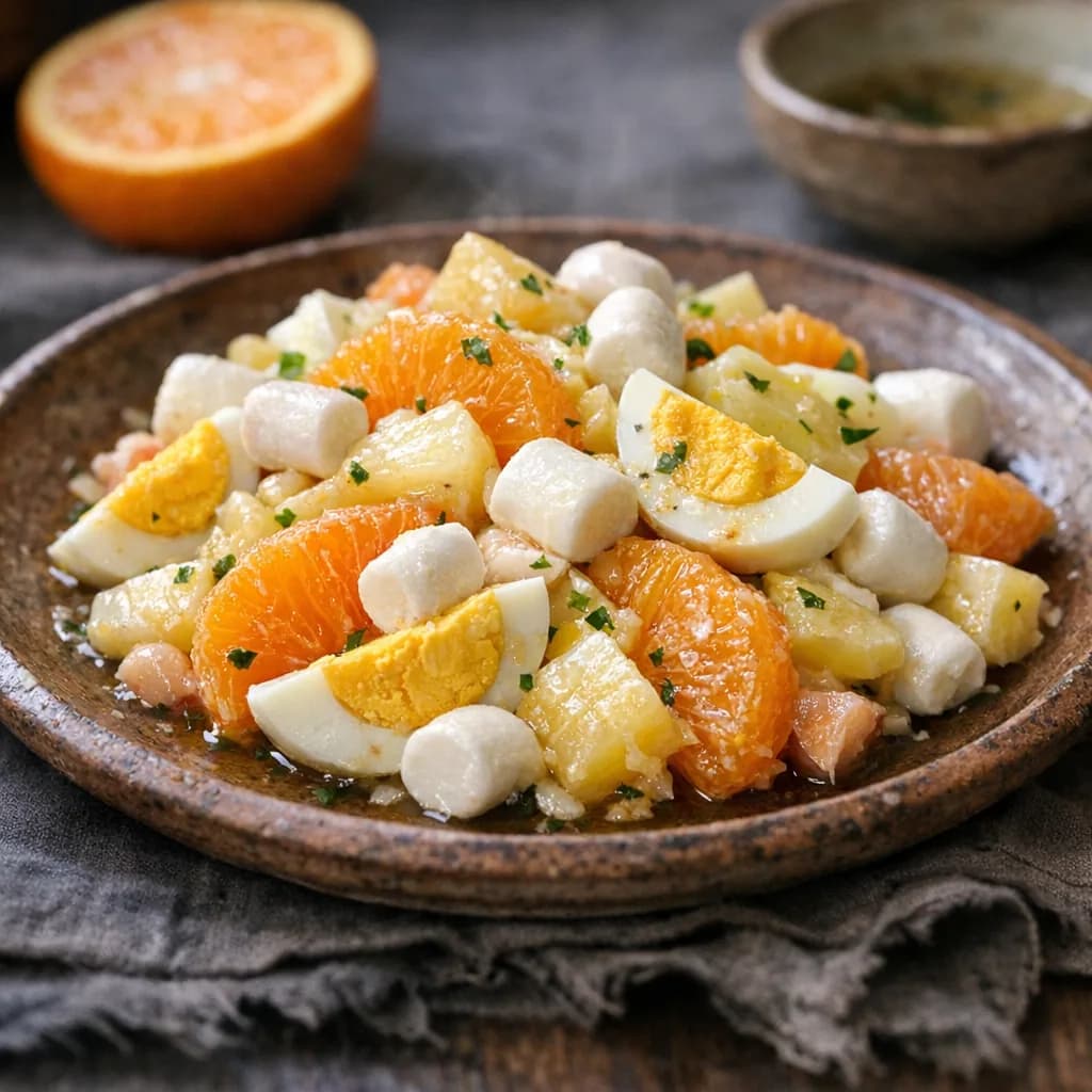 Vegetarian Citrus and Marshmallow Salad recipe