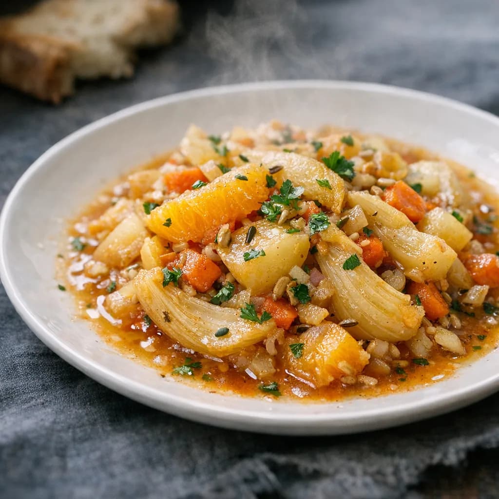 Vegetarian Fennel and Orange Stew recipe