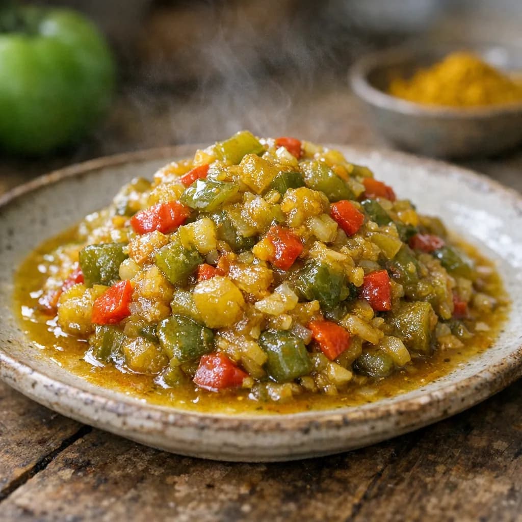 Vegetarian Green Tomato Relish recipe