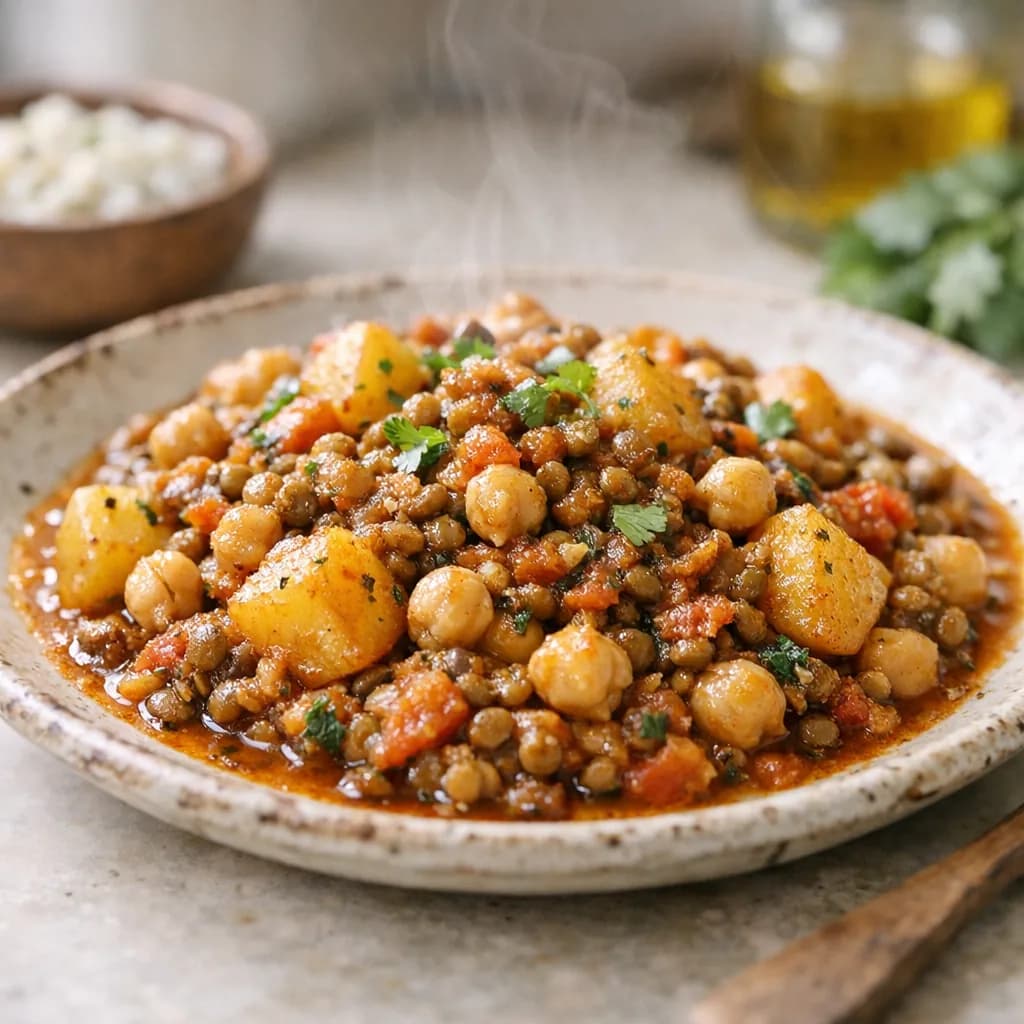 Vegetarian Hot Dish with Lentils recipe