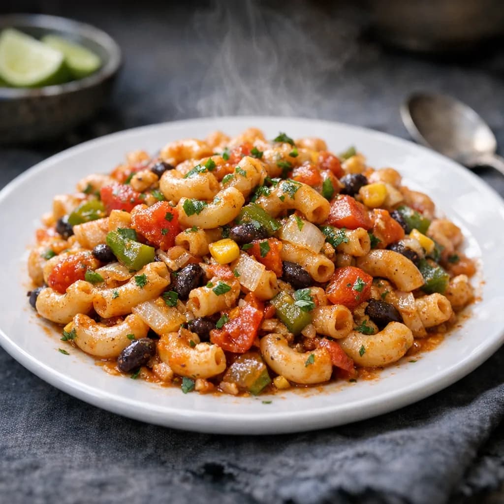 Vegetarian Mexican Macaroni Skillet recipe
