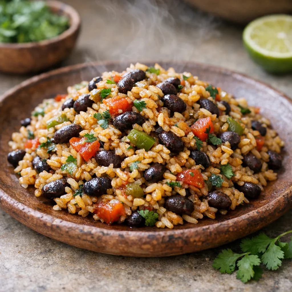 Vegetarian Moro with Beans and Rice recipe