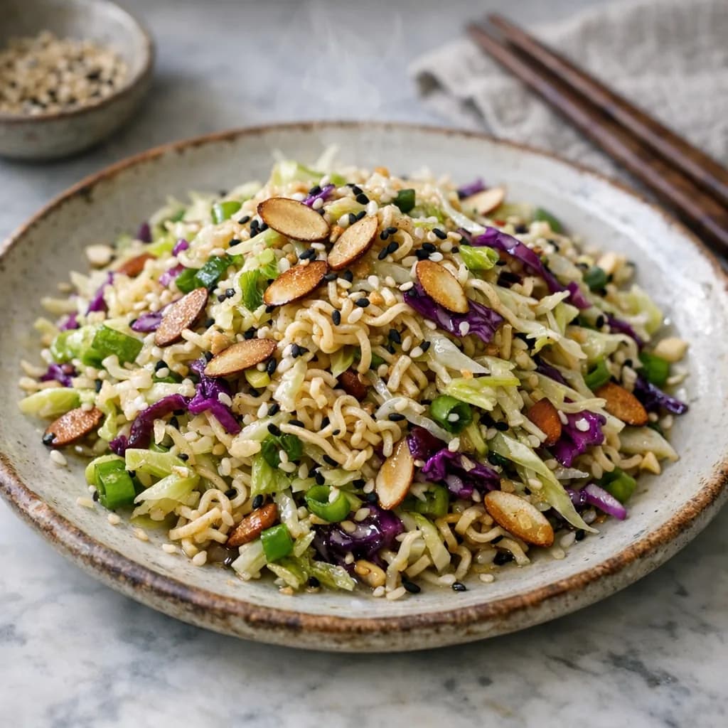 Vegetarian Sumi Salad with Toasted Almonds recipe
