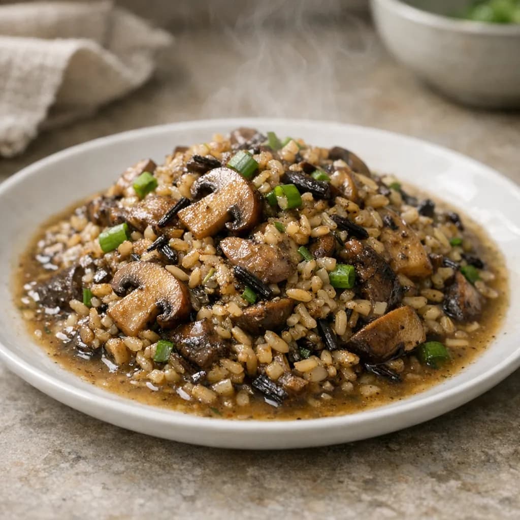 Leek and Brown Rice Stew recipe