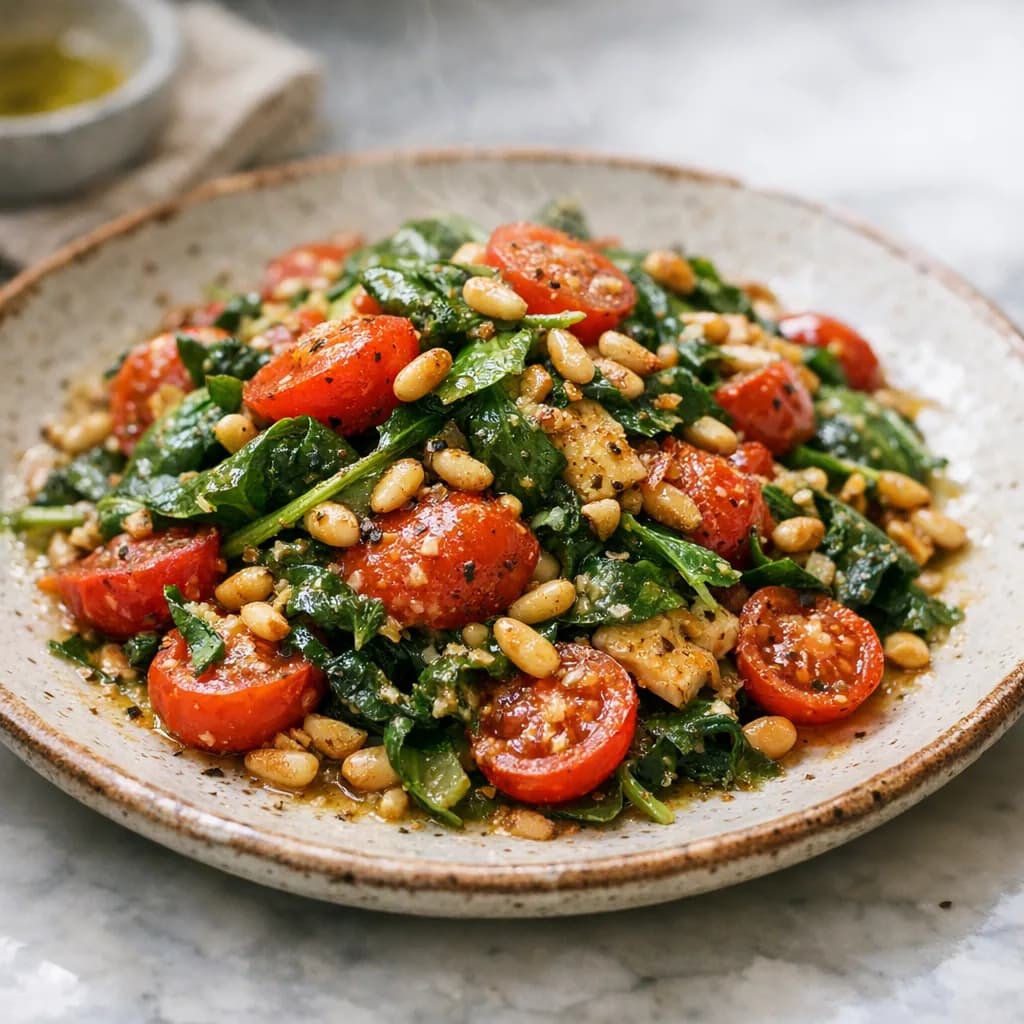 Warm Rocket Salad with Tomatoes and Parmesan recipe