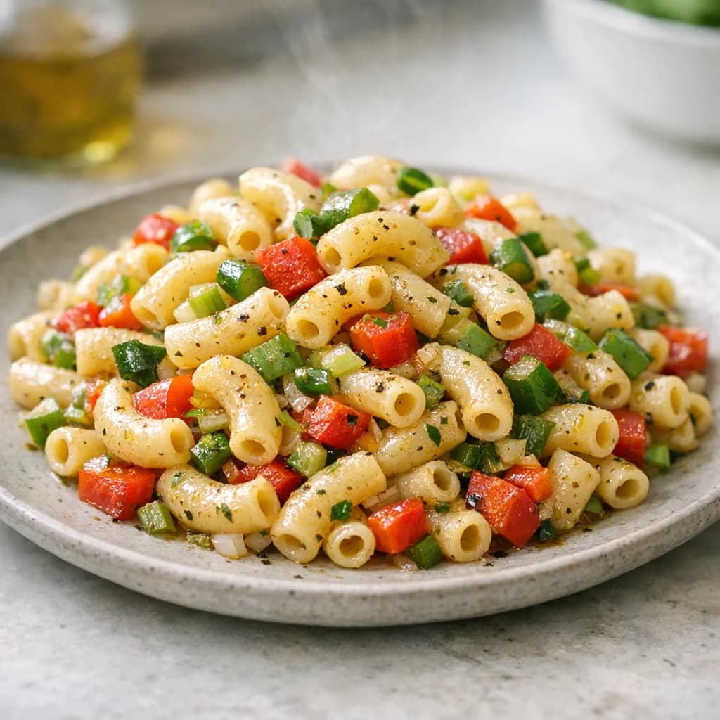 Zesty Halal Macaroni Salad recipe