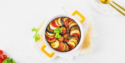 step 5 different vegetables healthy diet ingredients baking vegetable ratatouille white background top view 127032 2438