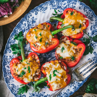 Merry Rice-Stuffed Peppers 